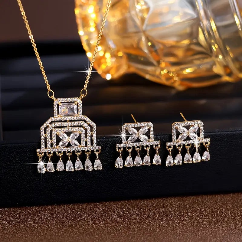 2-teiliges elegantes Schmuckset für Damen