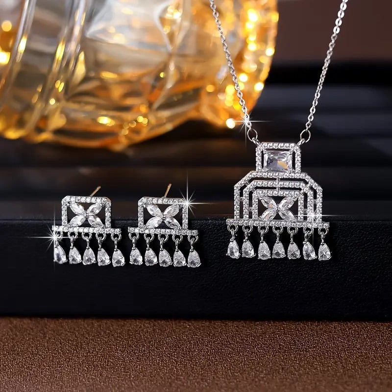 2-teiliges elegantes Schmuckset für Damen